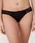 LA VIE EN ROSE Microfiber and Lace Bikini Panty Black 745-222-0-00 - View1