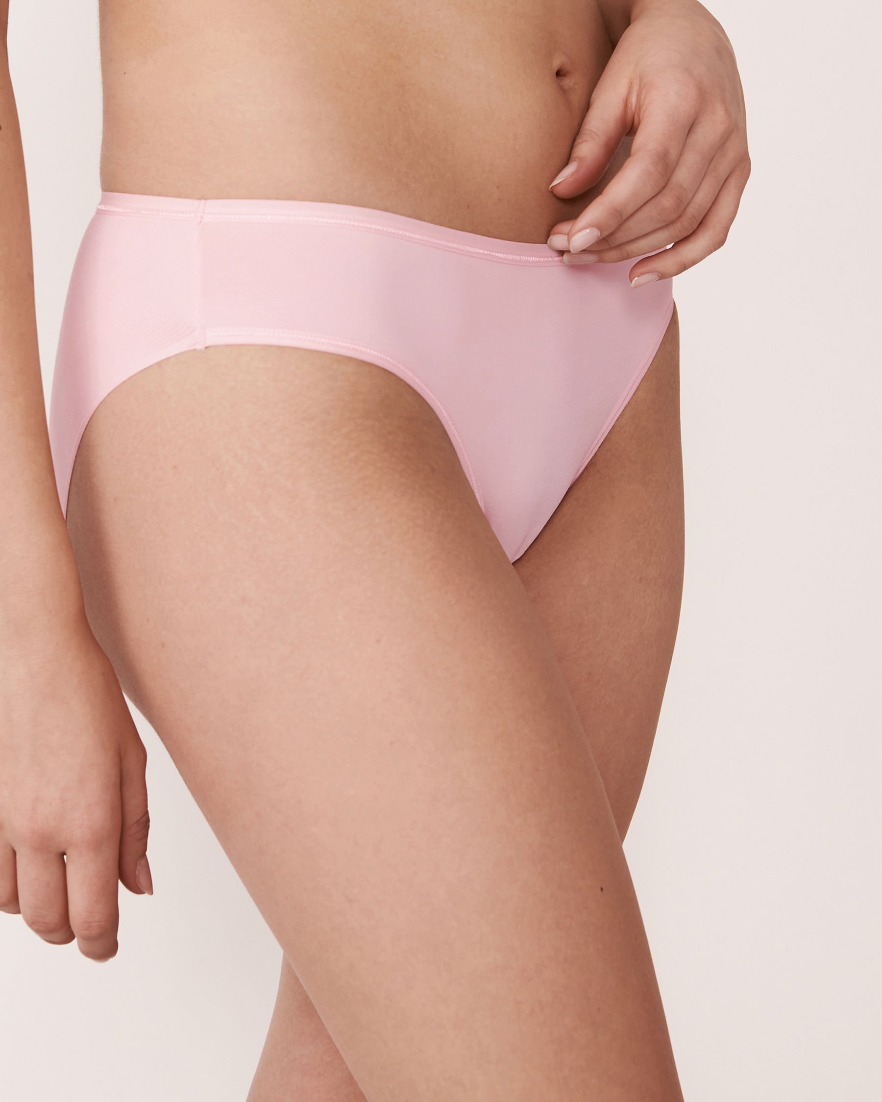 LA VIE EN ROSE Microfiber Sleek Back Bikini Panty Pink 169-122-0-00 - View1