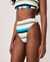 LA VIE EN ROSE AQUA Bas de bikini tanga taille haute LAGOON Tons de bleu 70300092 - View1