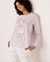 LA VIE EN ROSE Luxury Velour Long Sleeve Shirt Lavender 40100160 - View1