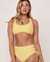 LA VIE EN ROSE AQUA YELLOW SUBMARINE Recycled Fibers Bralette Bikini Top Yellow and white stripes 70100111 - View1