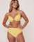 LA VIE EN ROSE AQUA YELLOW SUBMARINE Recycled Fibers Push-up Bikini Top Yellow and white stripes 70100112 - View1