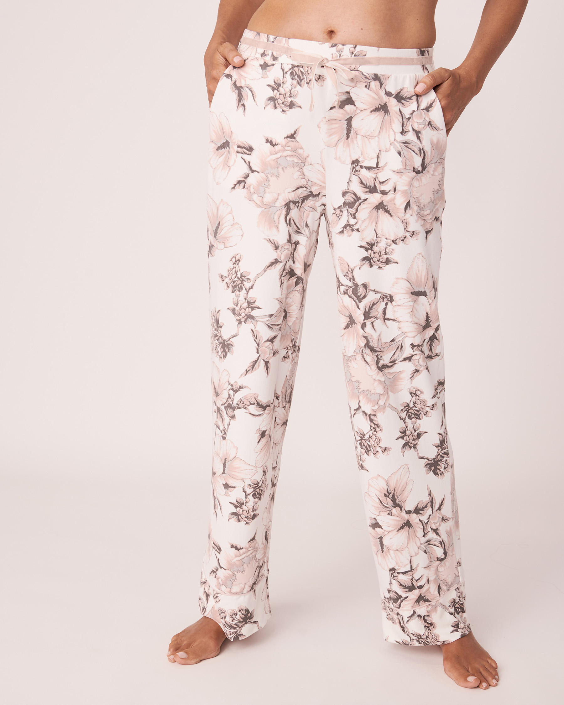 Wide Leg Pyjama Pants - Winter garden | la Vie en Rose