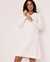 LA VIE EN ROSE Chenille Varsity Neckline Long Sleeve Dress Snow white 50400012 - View1