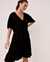 LA VIE EN ROSE AQUA Dress with Puffy Sleeves Black 80300047 - View1