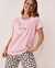 LA VIE EN ROSE Raglan Sleeve Cotton T-shirt Pink 40100334 - View1