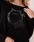 LA VIE EN ROSE Cotton Raglan Sleeve Shirt Black 40100337 - View1