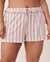 LA VIE EN ROSE Super Soft Stripe Shorts Vertical stripes 40200316 - View1