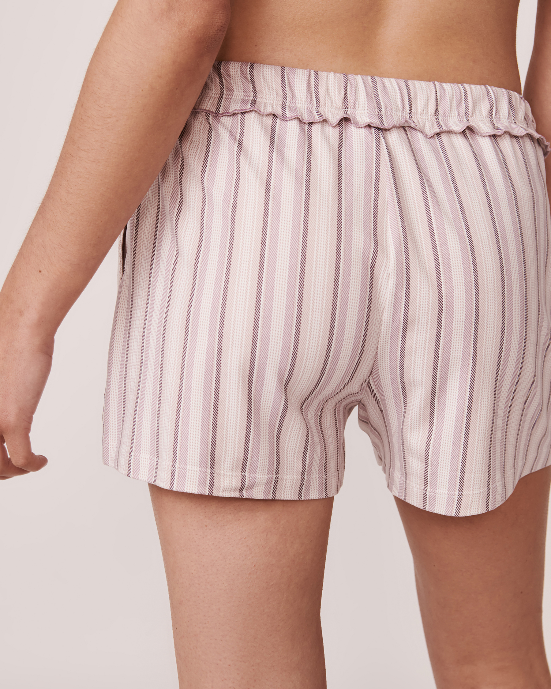 LA VIE EN ROSE Super Soft Stripe Shorts Vertical stripes 40200316 - View4