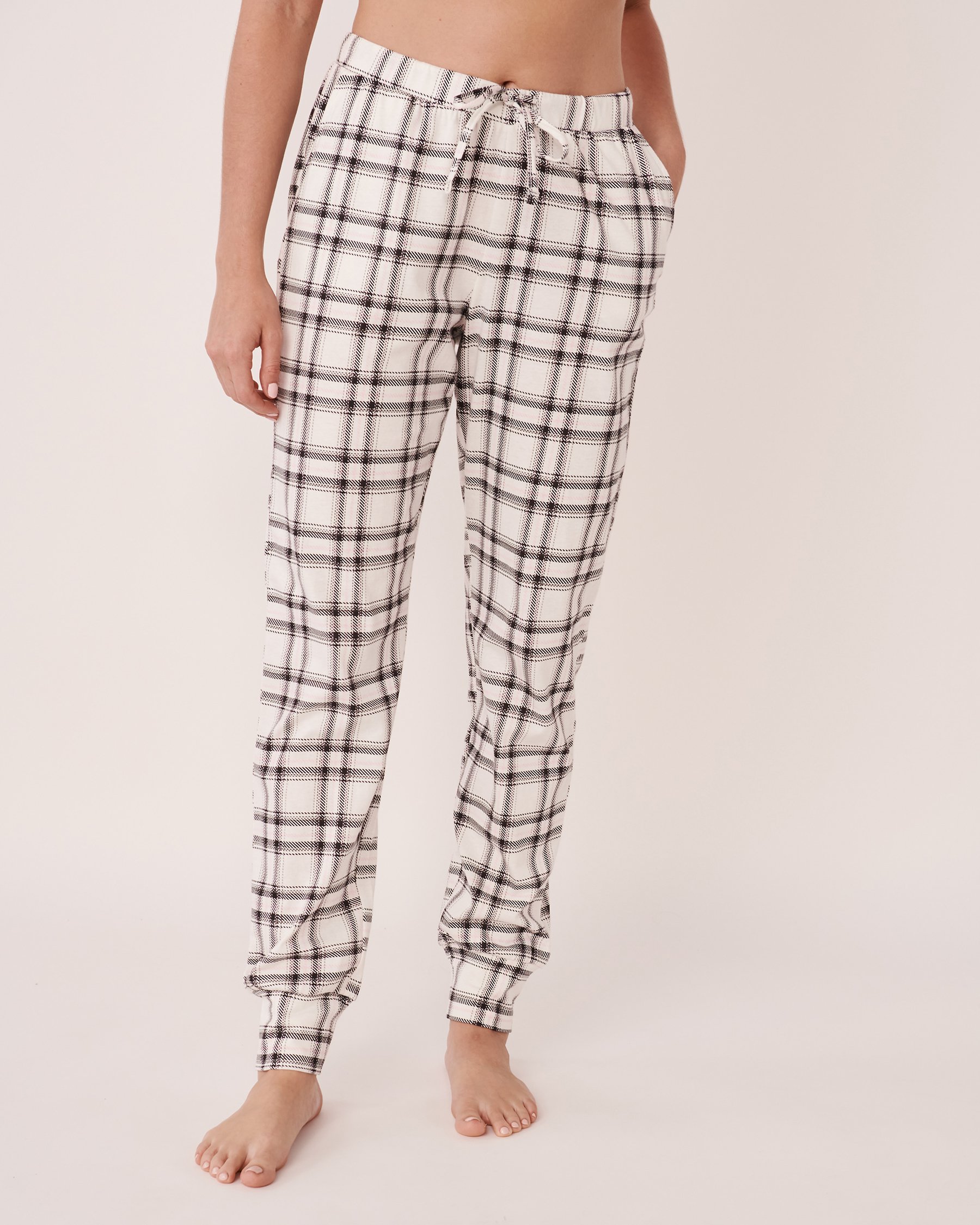 Fitted Cotton Pyjama Pants - Plaid | la Vie en Rose