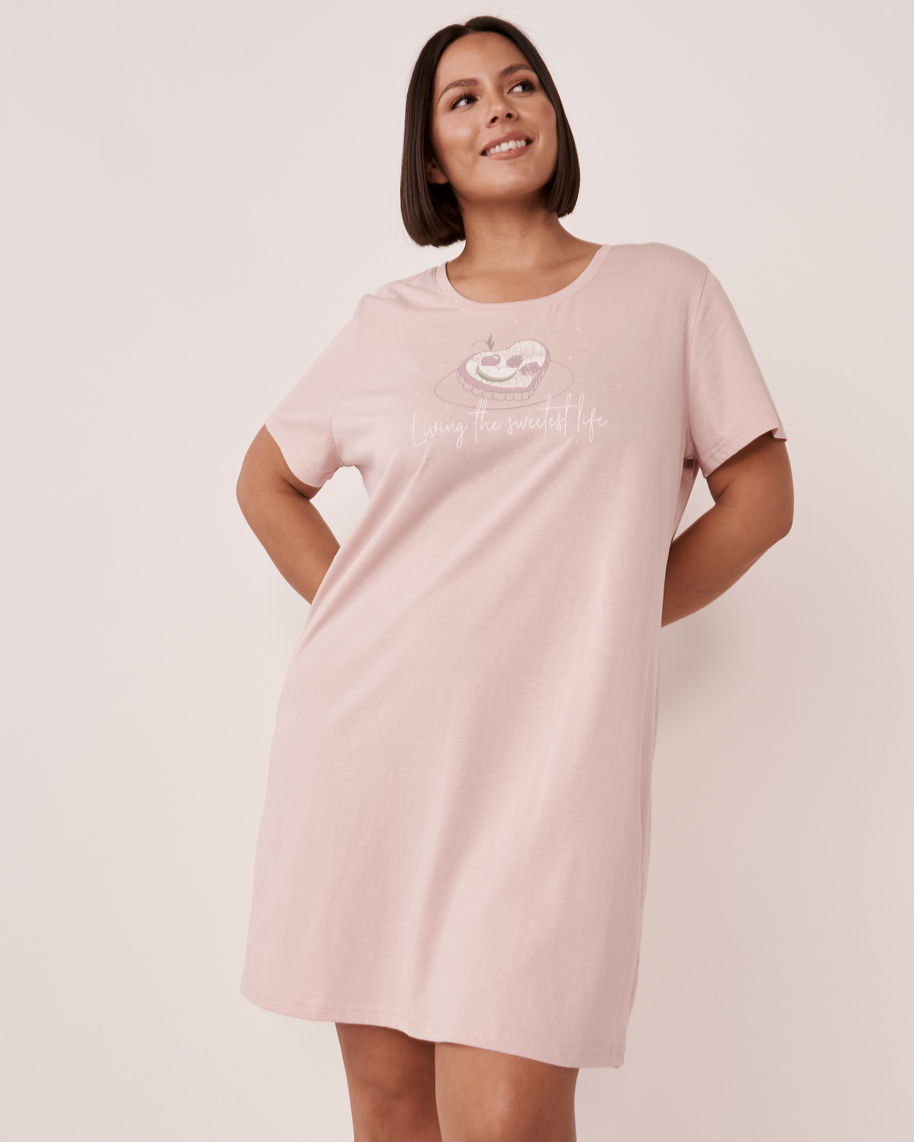 La Vie en Rose Cotton Short Sleeve Sleepshirt. 3
