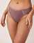 LA VIE EN ROSE Culotte bikini microfibre effet lissant Prune foncé 20300134 - View1