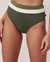 LA VIE EN ROSE AQUA Bas de bikini taille haute GREEN SHADES Thym 70300267 - View1