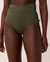 LA VIE EN ROSE AQUA Bas de bikini taille drapée en fibres recyclées THYME Thym 70300282 - View1