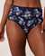 LA VIE EN ROSE Culotte bikini taille haute microfibre effet lissant Floral bleu 20300151 - View1