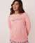 LA VIE EN ROSE Soft Knit Long Sleeve Shirt Baby pink 40100346 - View1