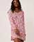 LA VIE EN ROSE Soft Knit Long Sleeve Sleepshirt Pink floral 40500213 - View1