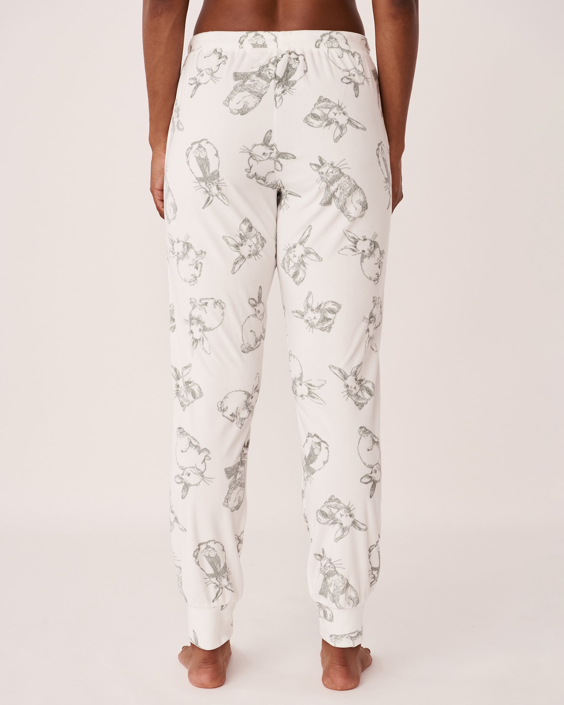 Luxury Velour Pyjama Pants - Bunny | la Vie en Rose