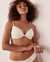 LA VIE EN ROSE AQUA CREW Ribbed Push-up Bikini Top Seashell 70100331 - View1