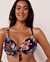 LA VIE EN ROSE AQUA HAWAII D Cup Plunge Bikini Top Floral 70200058 - View1
