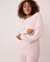 LA VIE EN ROSE Cable-knit Chenille Sweater Lilac cloud 50100057 - View1