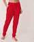 LA VIE EN ROSE Waffle Knit Fitted Pants Candy red 40200359 - View1