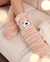 LA VIE EN ROSE Animal Print Sherpa Socks Salted caramel 40700231 - View1