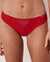 LA VIE EN ROSE Lace and Mesh Brazilian Panty Candy red 20300160 - View1