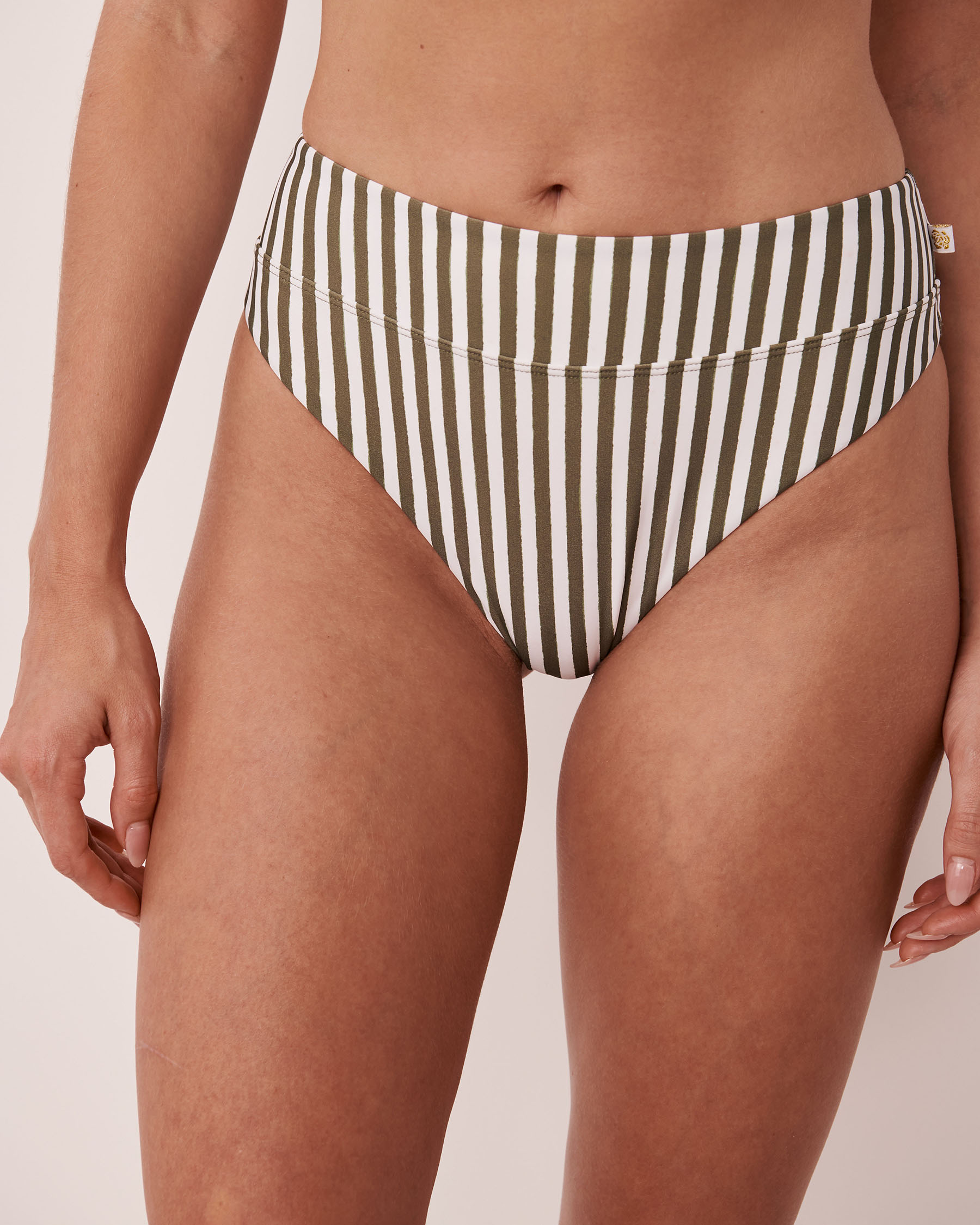 LA VIE EN ROSE AQUA SWEET BLAZE High Leg Bikini Bottom Stripes 70300328 - View1