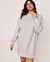 LA VIE EN ROSE Fleece Long Sleeve Dress Comfy grey 50400018 - View1