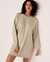 LA VIE EN ROSE Fleece Long Sleeve Dress Sage 50400018 - View1