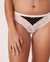 LA VIE EN ROSE Soft Knit Jersey and Lace Thong Panty Dots 20200123 - View1
