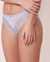 LA VIE EN ROSE Soft Knit Jersey and Lace Bikini Panty Ocean blue 20200124 - View1