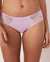 LA VIE EN ROSE Microfiber and Lace Hiphugger Panty Lilac 20200134 - View1