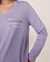 LA VIE EN ROSE V-neck Long Sleeve Shirt Purple 40100225 - View1