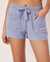 LA VIE EN ROSE Short avec poches en fibres recyclées Bleu classique 40200195 - View1