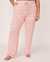 LA VIE EN ROSE Soft Ribbed Knit Straight Leg Pants Peach stripes 40200200 - View1