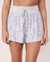 LA VIE EN ROSE Lace Trim Modal Shorts Outline floral 40200219 - View1