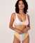 LA VIE EN ROSE AQUA BREEZY Recycled Fibers Bralette Bikini Top Pastel stripes 70100123 - View1