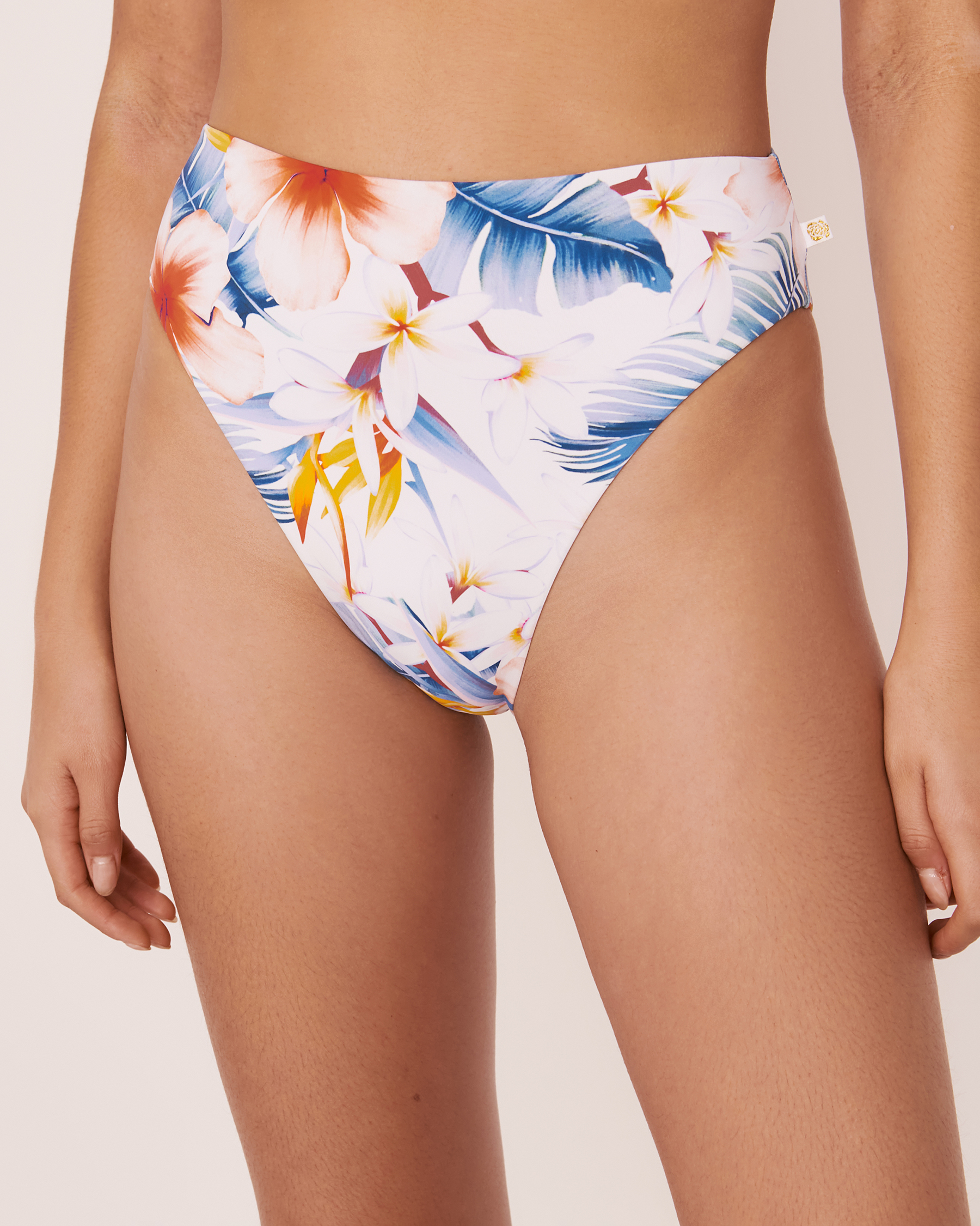 LA VIE EN ROSE AQUA BLISSFUL High Waist Bikini Bottom Tropical print 70300108 - View1