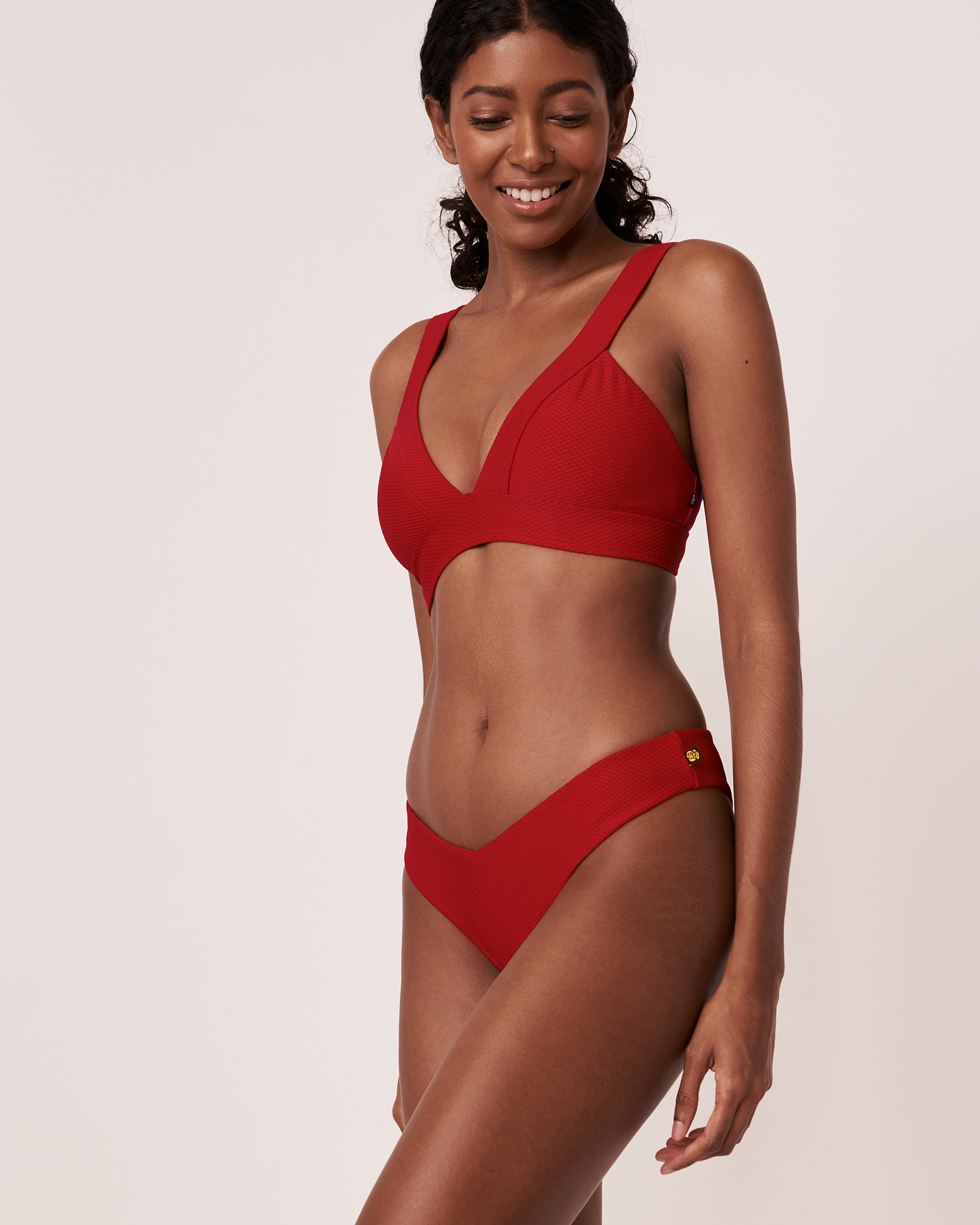 LA VIE EN ROSE AQUA PAPRIKA Thong Bikini Bottom Red paprika 70300129 - View3