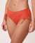 LA VIE EN ROSE AQUA Bas de bikini plissé HOT CORAL Corail 70300143 - View1