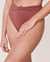 LA VIE EN ROSE AQUA Bas de bikini taille haute torsadée WILD GINGER Prune 70300146 - View1
