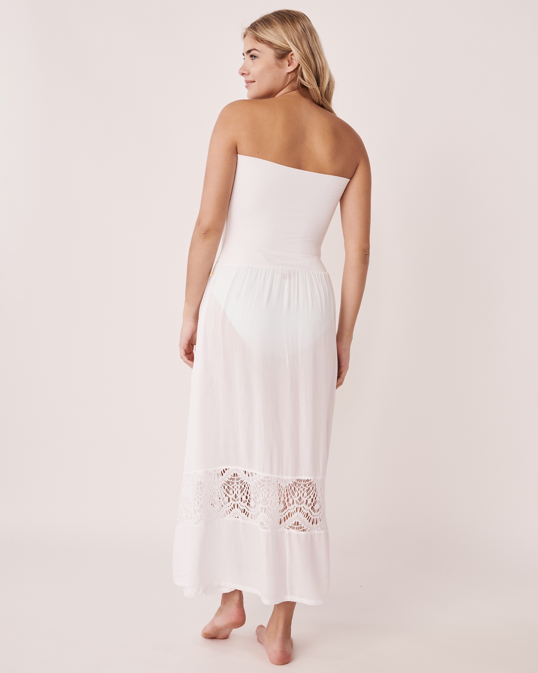 LA VIE EN ROSE AQUA Two-way Skirt-Dress White 80200009 - View3