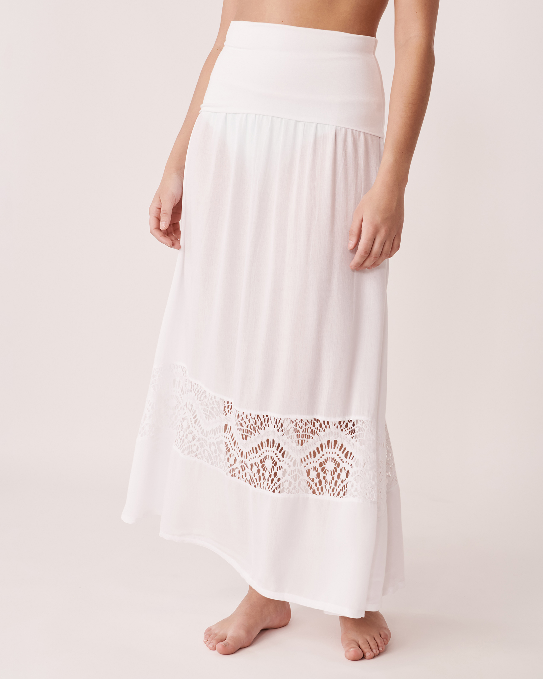 LA VIE EN ROSE AQUA Two-way Skirt-Dress White 80200009 - View4