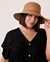 LA VIE EN ROSE AQUA Cloche Hat with Cord Latte 80500046 - View1