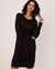 LA VIE EN ROSE Soft Knit Long Sleeve Dress Black 50400020 - View1