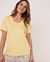 LA VIE EN ROSE V-neck T-shirt Soft yellow 40100243 - View1