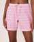 LA VIE EN ROSE Cotton Bermuda Pink stripes 40200221 - View1