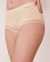 LA VIE EN ROSE Culotte garçonne coton et bordure de dentelle Douceur jaune 20100131 - View1